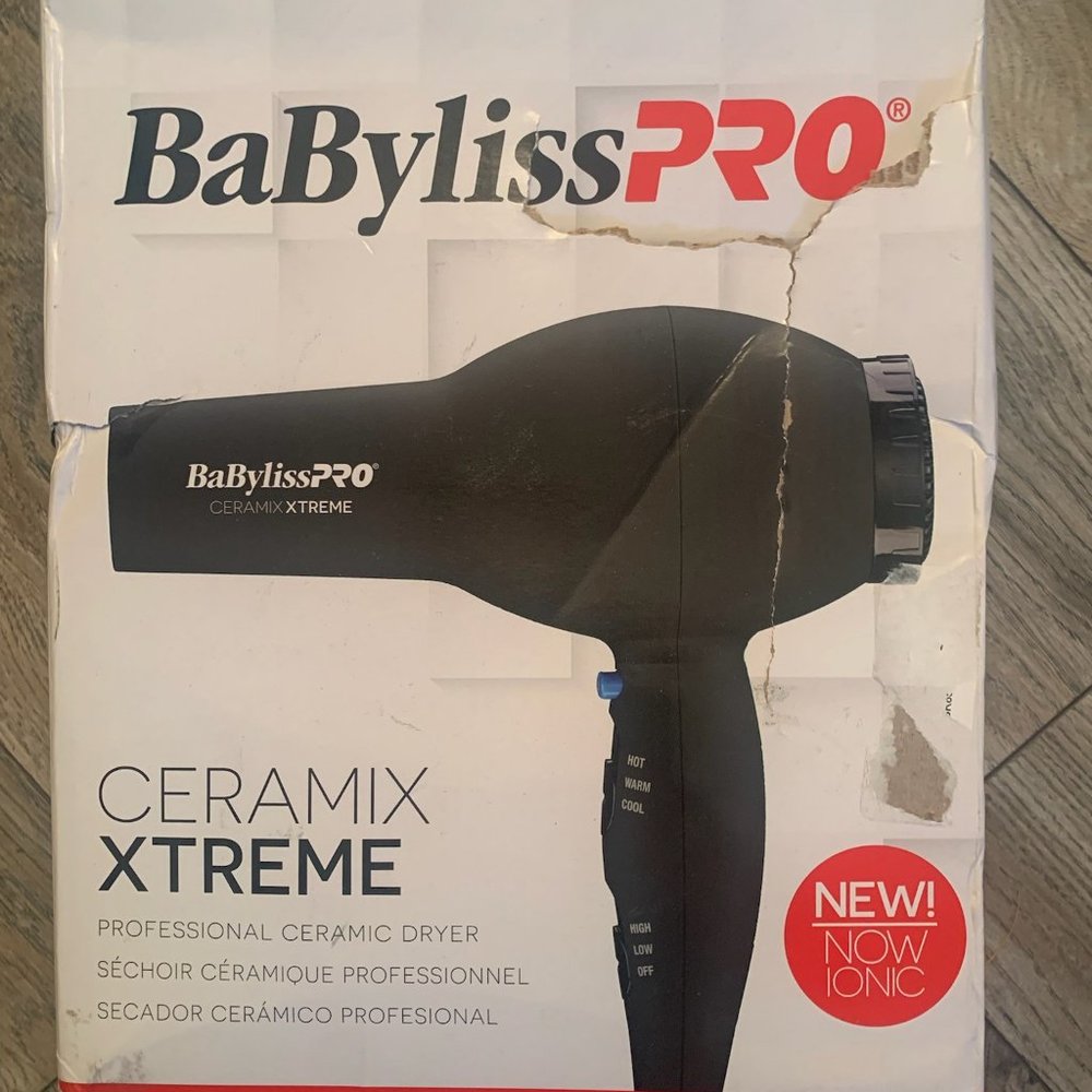 NEW BABYLISSPRO CERAMIX XTREME PROFESSIONAL IONIC CERAMIC 2000W‎ HAIR/BLOW DRYER